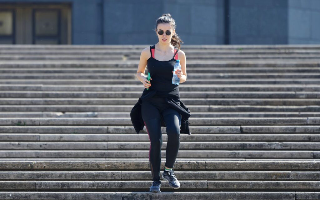 descending the stairs, exercise, woman-7093530.jpg